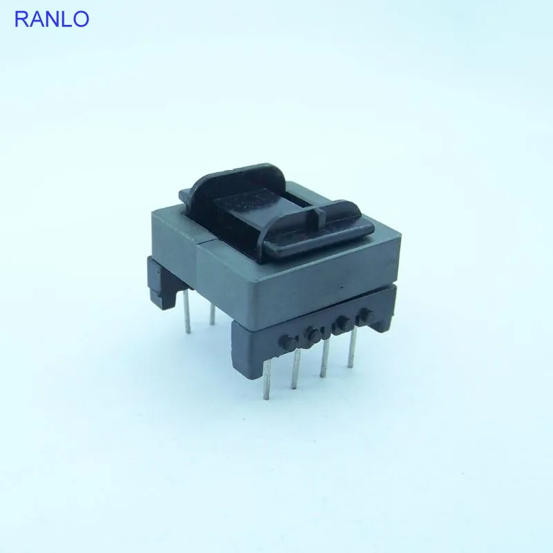 10pcs EF20 4+4 Horizontal Transformer Bobbin PC40 Magnet Ferrite Core Pin Pitch 5mm Row Pitch 15mm