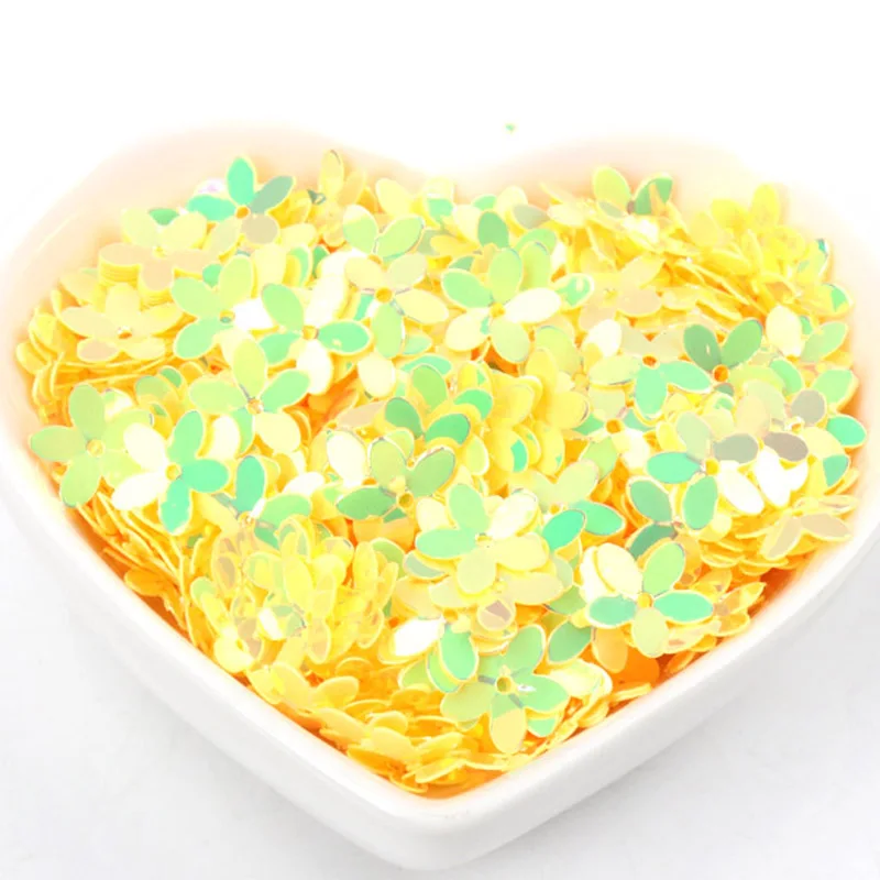 10g Stereoscopic Flower Sequins Multicolor Paillettes Sewing Craft Children DIY Garment Accessory Decorations 10mm