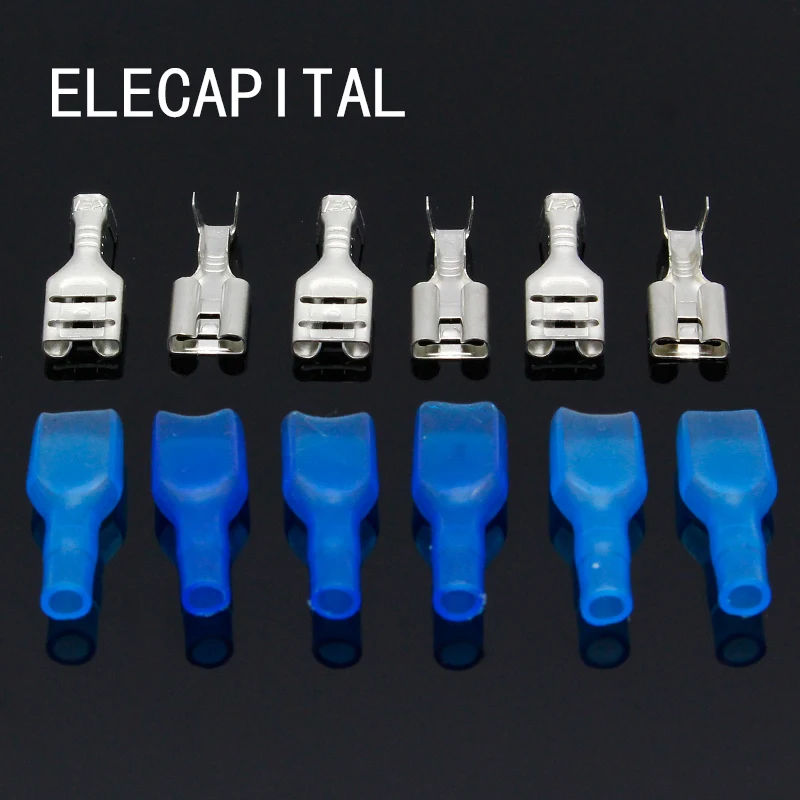 6.3mm Crimp Terminal Female Spade Connector with Case