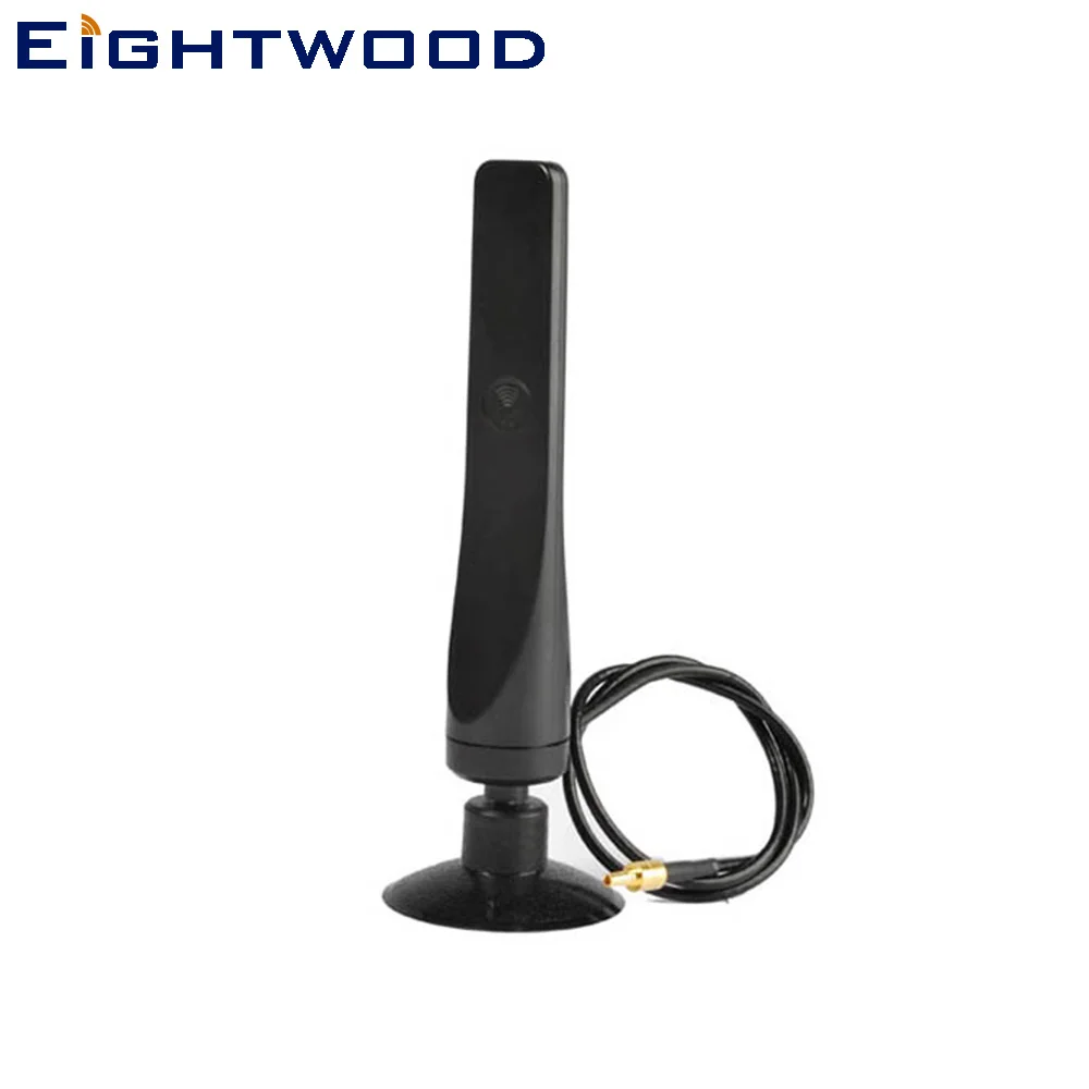 Eightwood GSM CDMA 4G LTE Cell Phone Antenna CRC9 Male 12DBi Suctorial for Signal Booster Amplifier USB Modems Routers Devices