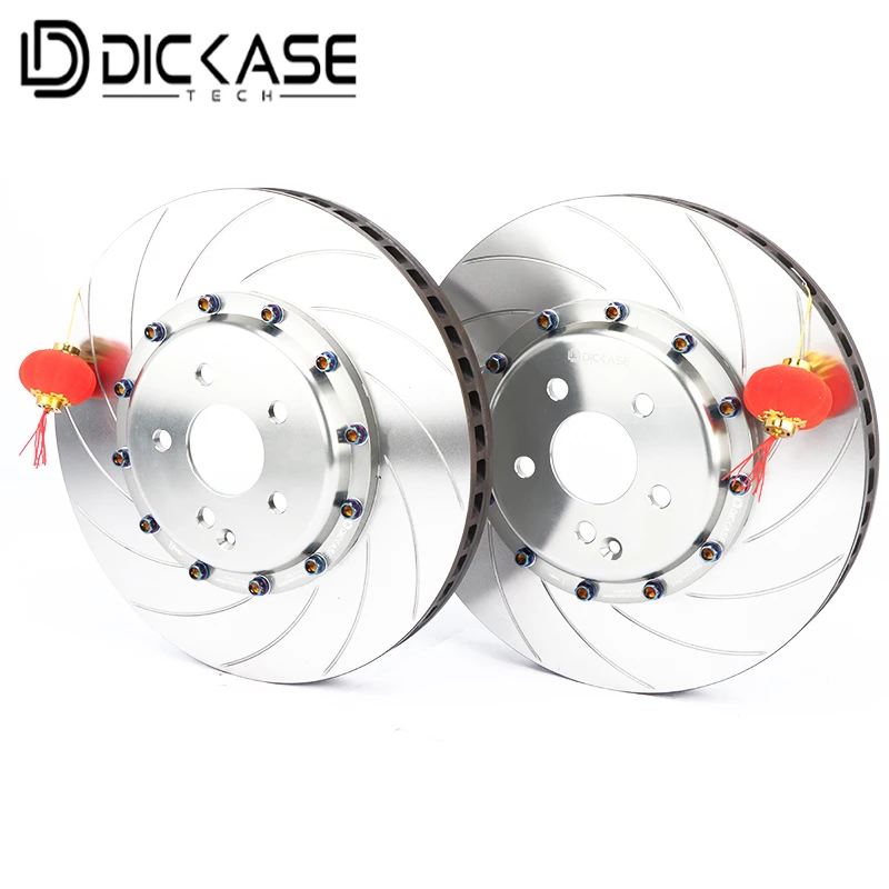 Dicase Auto Replacement Part brake disc with center bell for 6pot  brake kit Brake System for BMW/Benz/Audi/Honda/Kia/vw/Suba