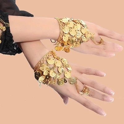 Tanz Tragen Bollywood Schmuck für Dance Armbänder 1 Paar Schmuck-Set Indische Schmuck Zubehör