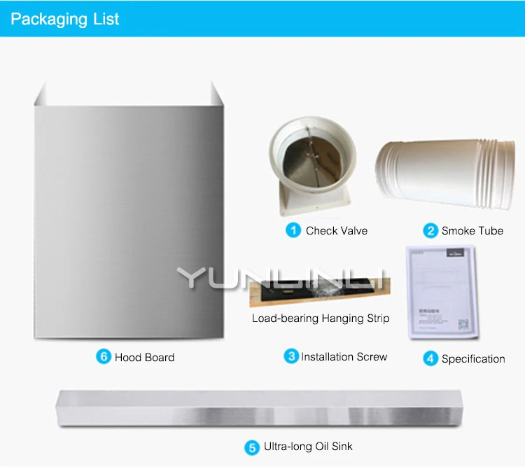 شفاطات المطبخ المنزلية شفاط العادم طباخ محول ذكي التنظيف التلقائي شفط المطبخ التهوية