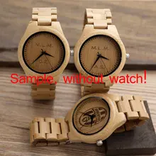 Personalized Wooden Watch with Logo #4