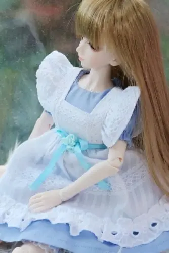 

[wamami] 220# 2PCS Blue Maid Dress/Suit 1/4 MSD 1/3 SD DZ AOD BJD Dollfie