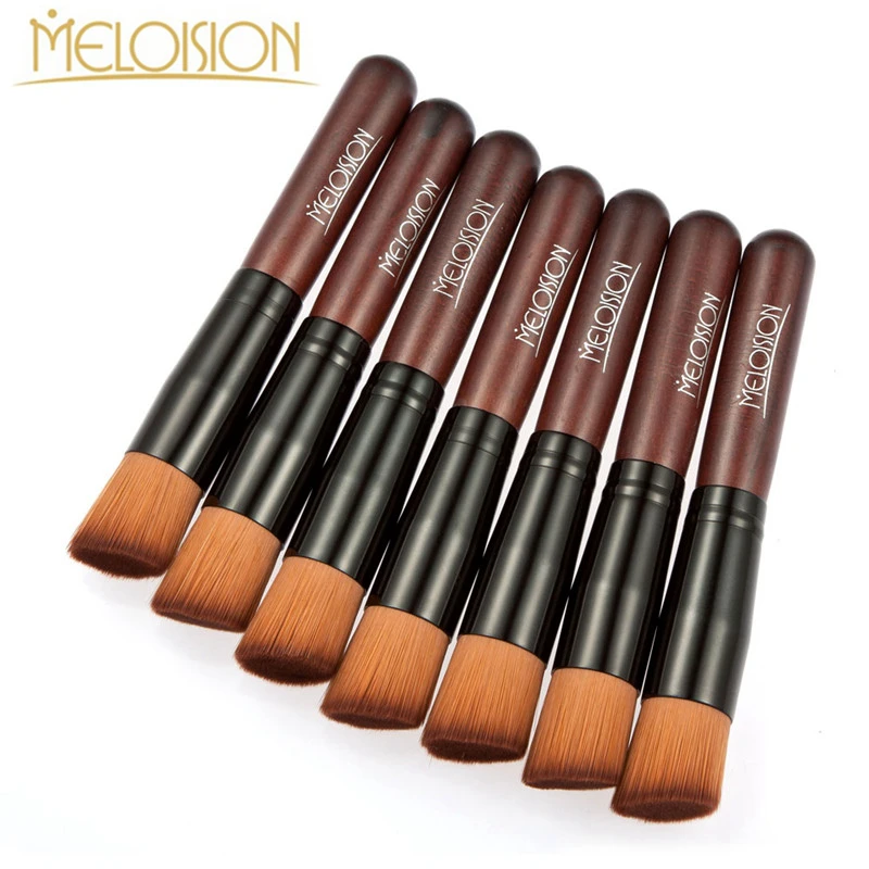 

By DHL 200Pcs/Lot Brand New Pro Foundation Makeup Brushes Maquiagem Women Flat Contour Powder Make Up Brushes Cosmetics