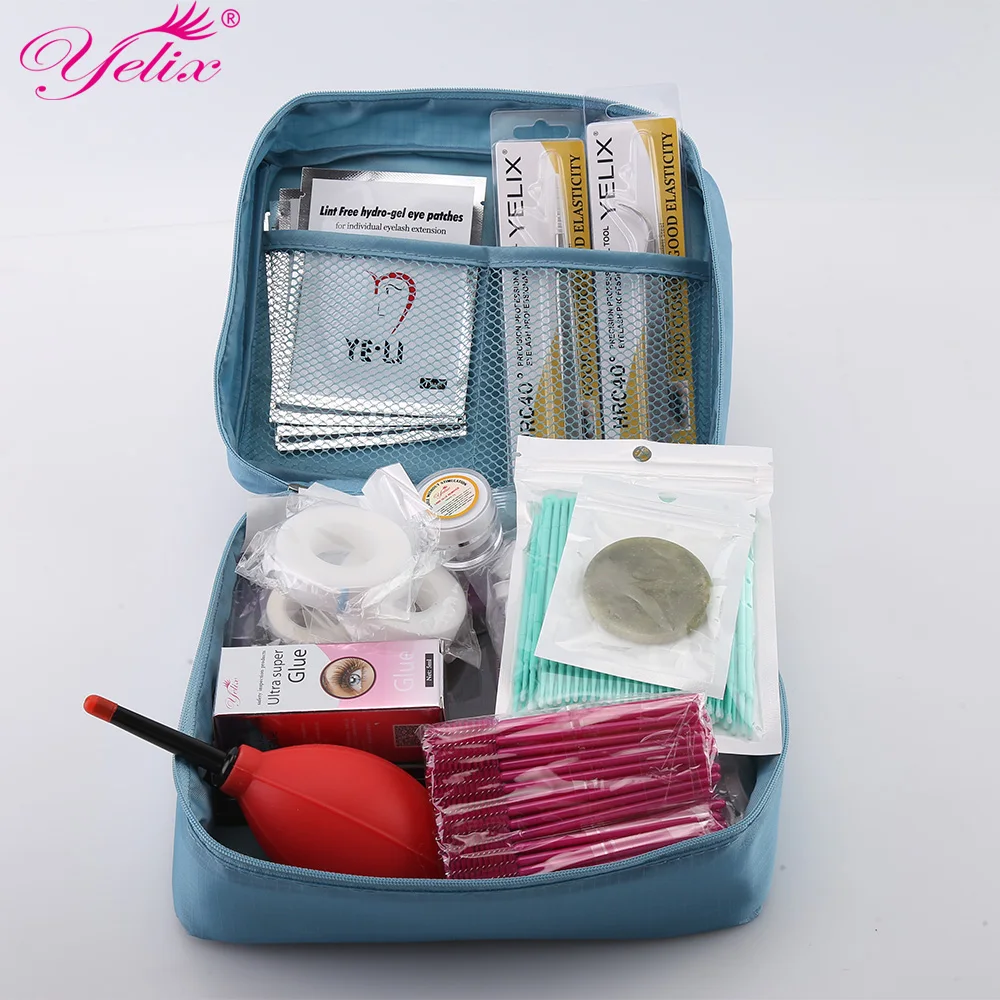 

Professional Makeup Eye Lashes Glue Tools Kit Nutural False Eyelash Extension Glue Tool Mink Eyelashes Makeup Tools Set 12 Kinds