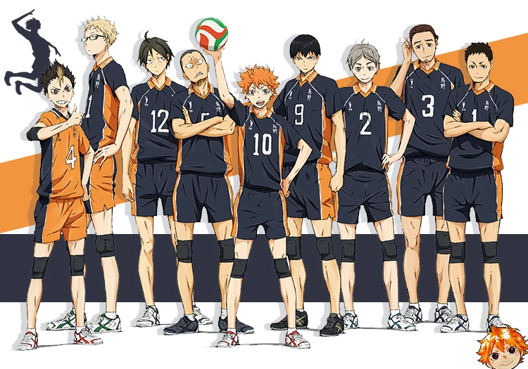 Anime Haikyuu!! Karasuno High School Volley ball Club Jersey Hinata Syouyou/Kageyama Tobio Cosplay Costume Uniform Sportwear