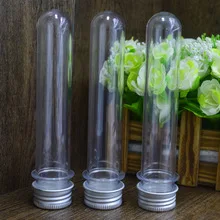 NEW 200pcs/Lot 40ml Plastic Tube Bottle Aluminum Screw Cap Empty Refillable Sample Test Pot Candy Box Wedding Party Supplies