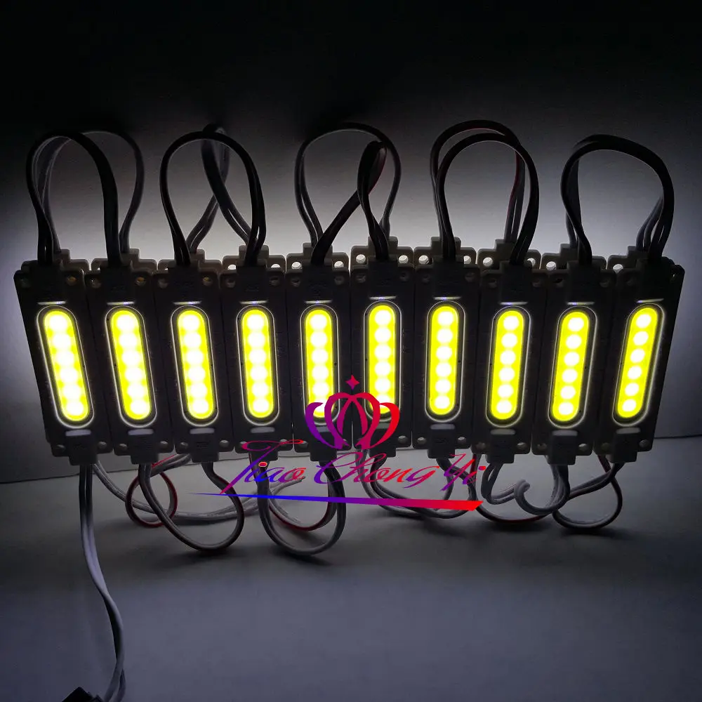 20X 2W 12 V Wit Injectie Cob Led Module Licht IP67 Lamp Voor Reclameborden