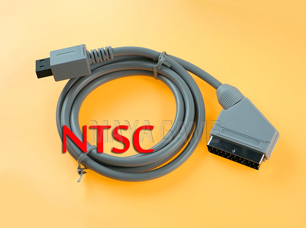 12 peças para consoles wii wu wii u rgb cabo scart vídeo hd av hdtv cabo de chumbo em jogos de vídeo 1.8m comprimento ntsc