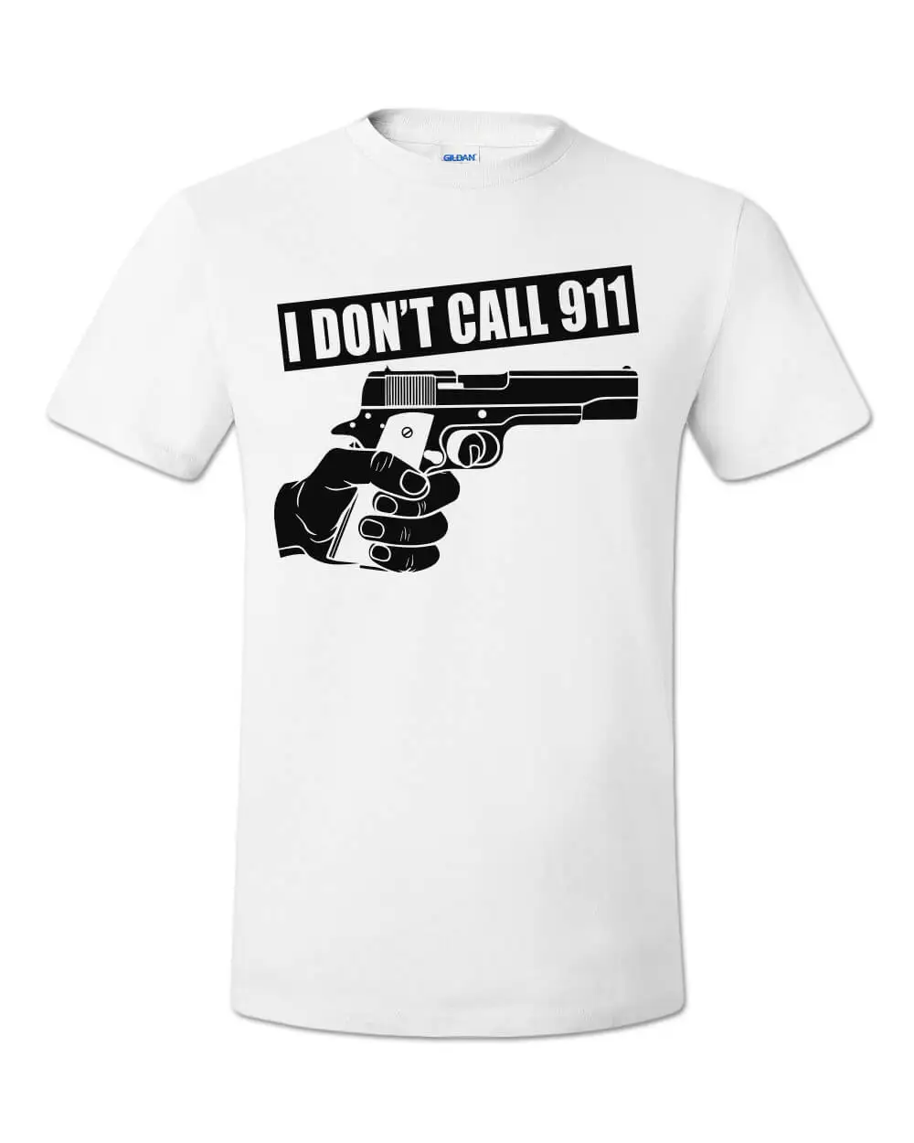 I Don'T Call 911 Shirt 2Nd Amendment Molon Labe Bear Arms Ccw Pistol High Quality Men'S Cotton Clothing T-Shirts Ringer T Shirt