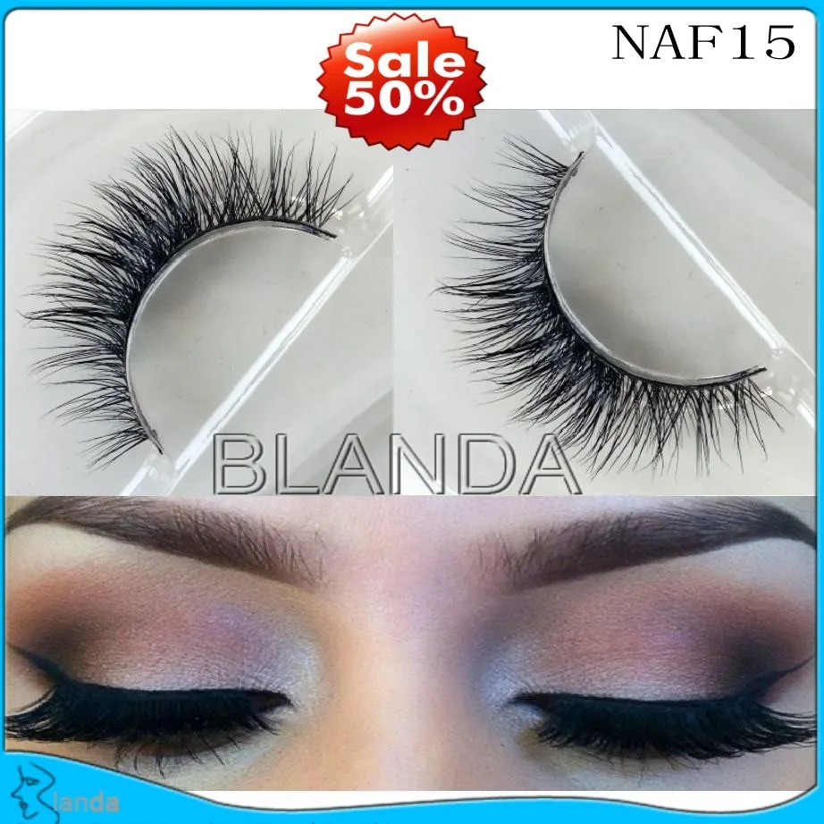 IN USA 200pairs Makeup Mink Eyelashes 100% Cruelty free Handmade 3D Mink Lashes Fluffy Full Strip Lashes Soft False Eyelashes