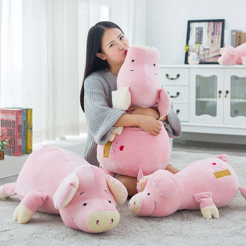 New Feather Cotton Plush Toys Bed Pillow Sofa Pillow Will Help You Warm The Bed Of The Pig, Soft Toy & Stuffed Animals Pig