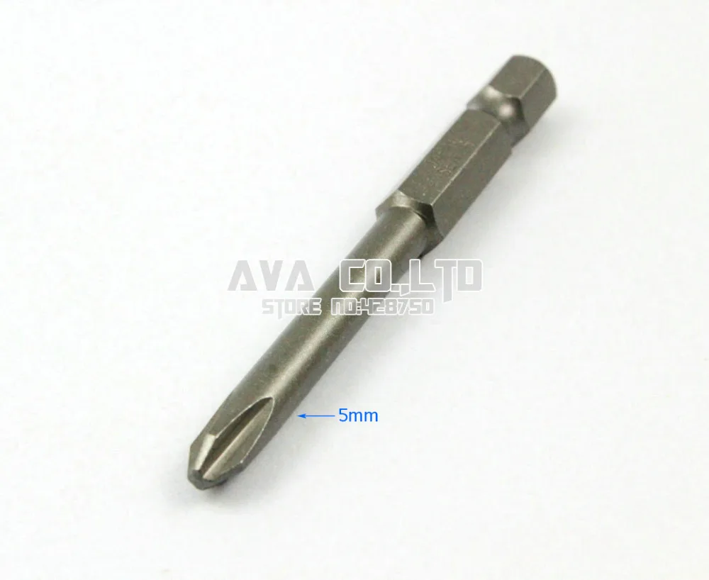 10 Pieces Magnetic Phillips Screwdriver Bit S2 Steel 1/4