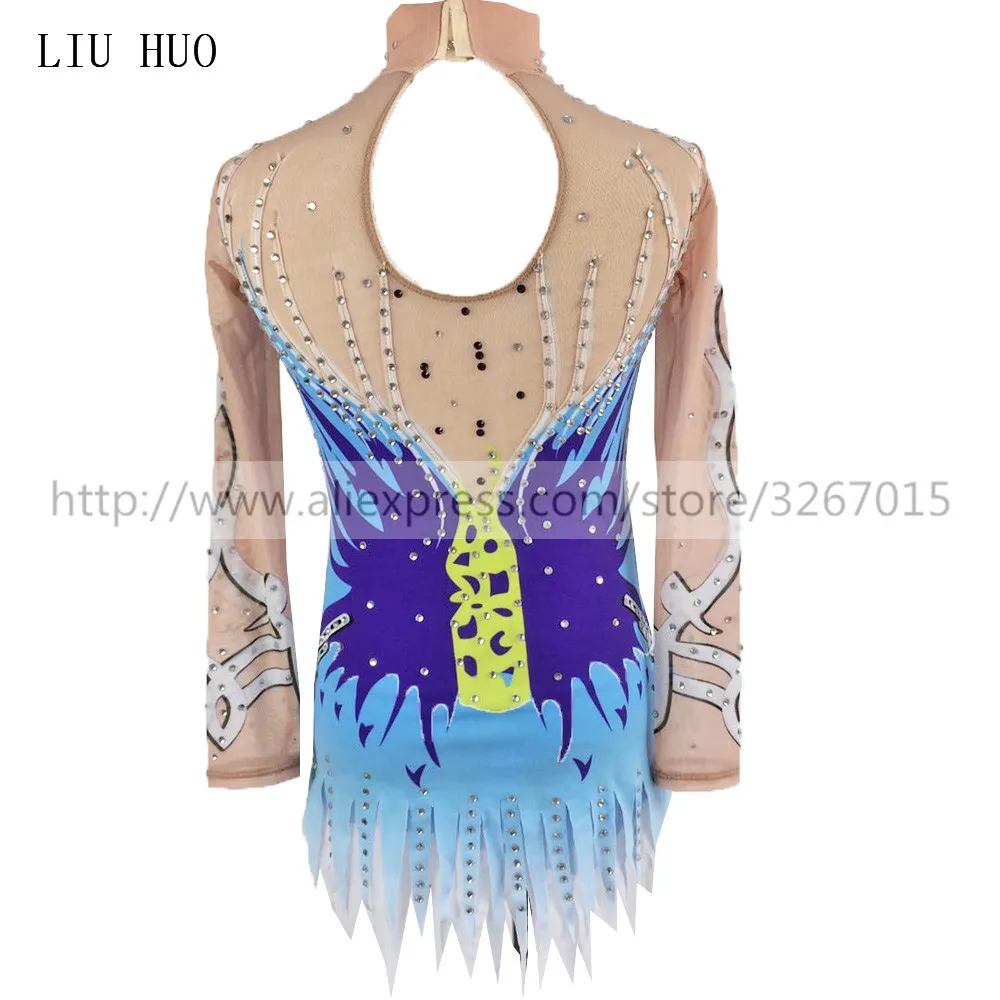 LIUHUO Figure Skating Dress Women's Girls' Ice Performance Rhythmic Gymnastics Competition Multicolor Leotard Dance Children