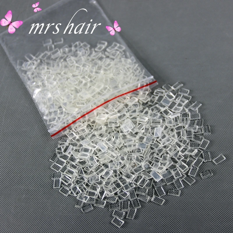 Keratin Hair Extensions/Strong Italian Keratin Glue 100pcs/lot Clear Italian Flat Keratin Glue For Hot Fusion Hair Extensions