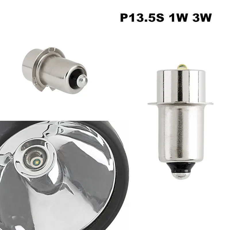 P13.5S 3W 18V Led Bulb Replace Flashlight 12V Work Bulb Lights 6-24V 6000K