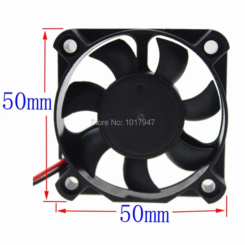 

20 Pieces LOT Gdstime DC 12V 2Pin-2510 Connector 50mm 50*50*10mm 5010S Mini Cooling Motor Fan