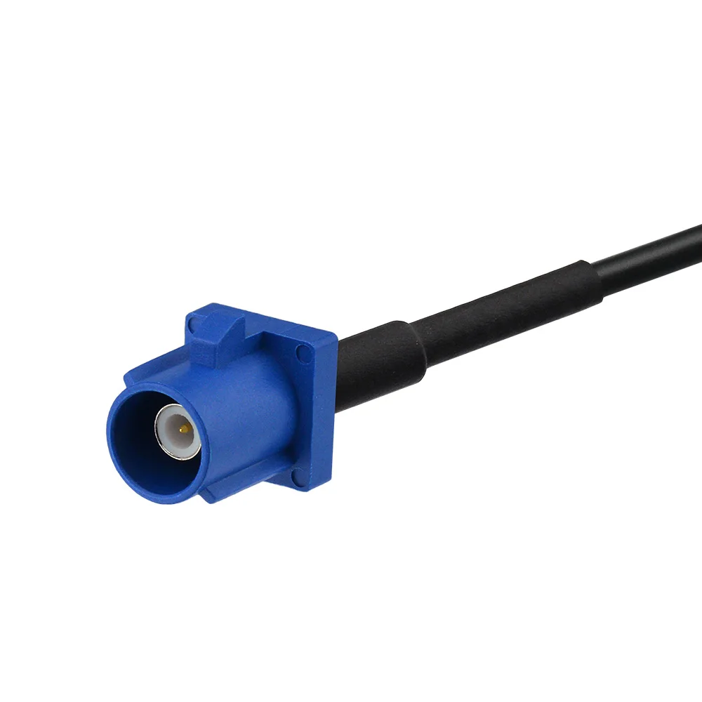 Superbat AVIC Female to Fakra C Blue Male Connector Antenna Feeder RG174 50cm RF Coaxial Cable