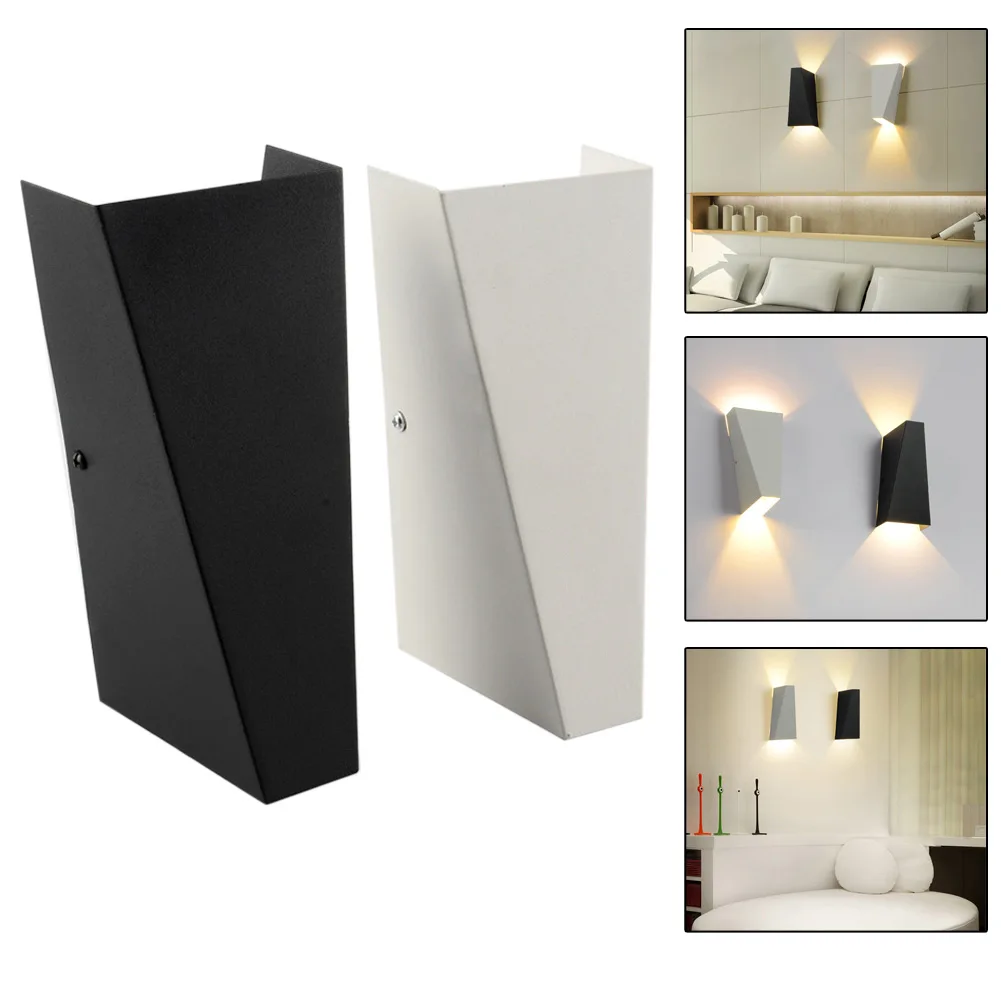 10W Modern geometry LED Wall Light Waterproof Dual-Head Geometry Bedside Corridor Light TV Background Sconce Lamp