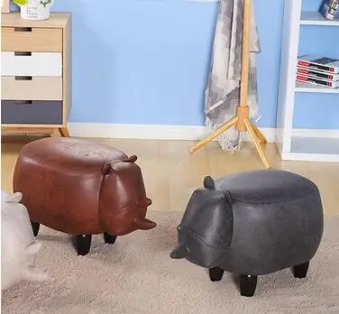 Contemporary and contracted creative low stool change stool wood shoes shoe stool adult children sofa storage stool bag mail