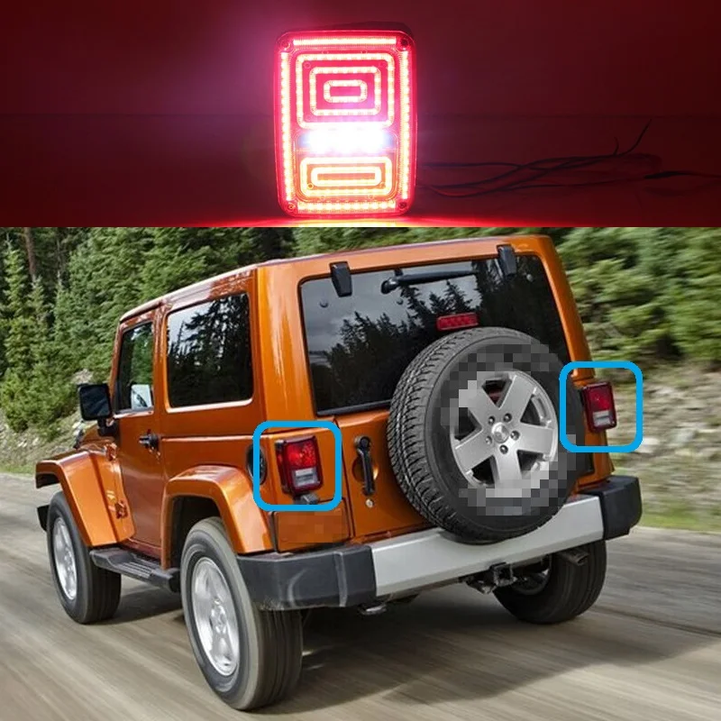 

Car LED Rear light Tail Lights Kits For Jeep Wrangler 2008-2015