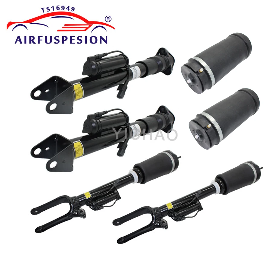 For Mercedes Benz R Class W251 V251 2pcs Front Air Suspension Shock 2pcs Rear Shock with ADS 2pcs Rear Air Spring Bag