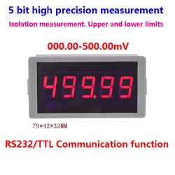 GWUNW BY56W  DC 500.00mV(500mV) 5 bit high precisionVoltage Tester Meter Voltmeter RS232 Serial Communication alarm signal