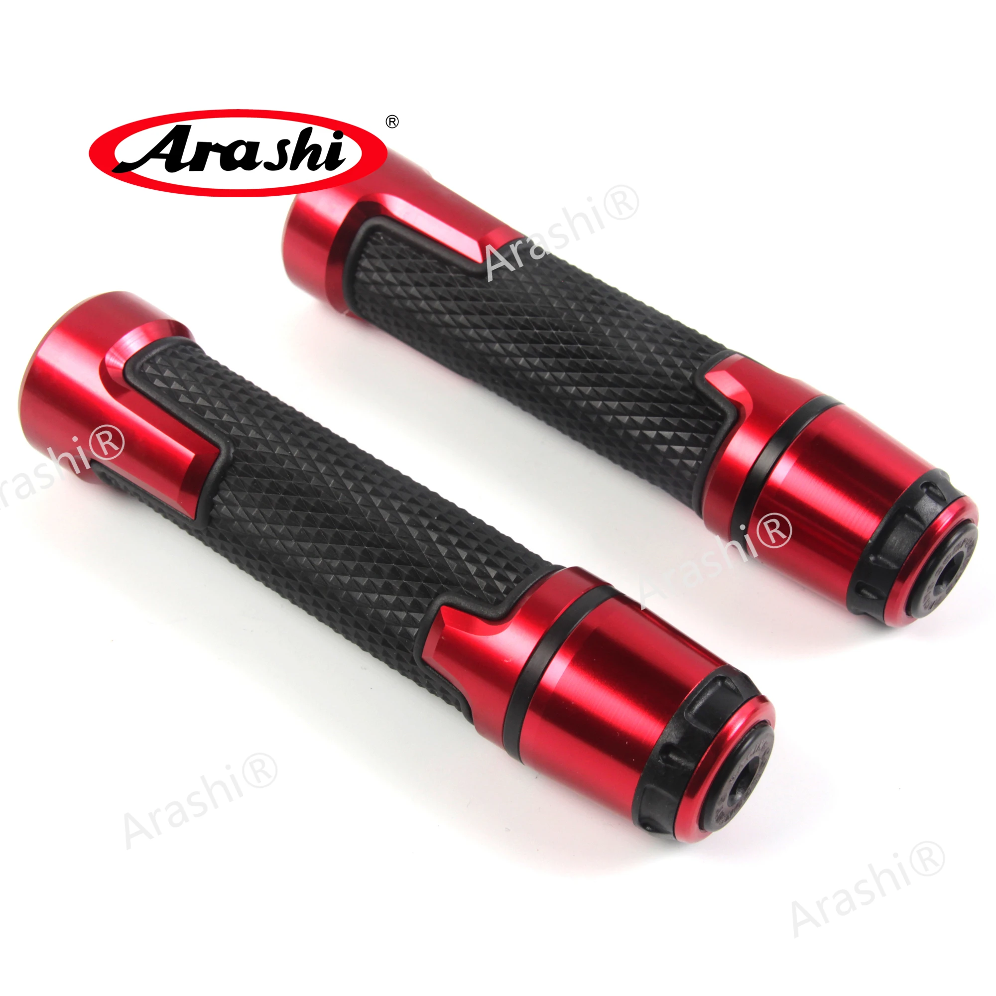 Arashi 22cm Universal Handlebar Grips Rubber Handle Grip Tube Accessories For Kawasaki Z800 Z900 Z1000 ZX6R ZX10R ZX14R Z750