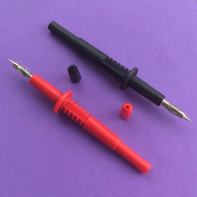 1 czerwony 1 czarny Test sondy multimetrowej z czystych miedzianych prętów 4mm gniazdo typu sonda i wtyczka bananowa YT165
