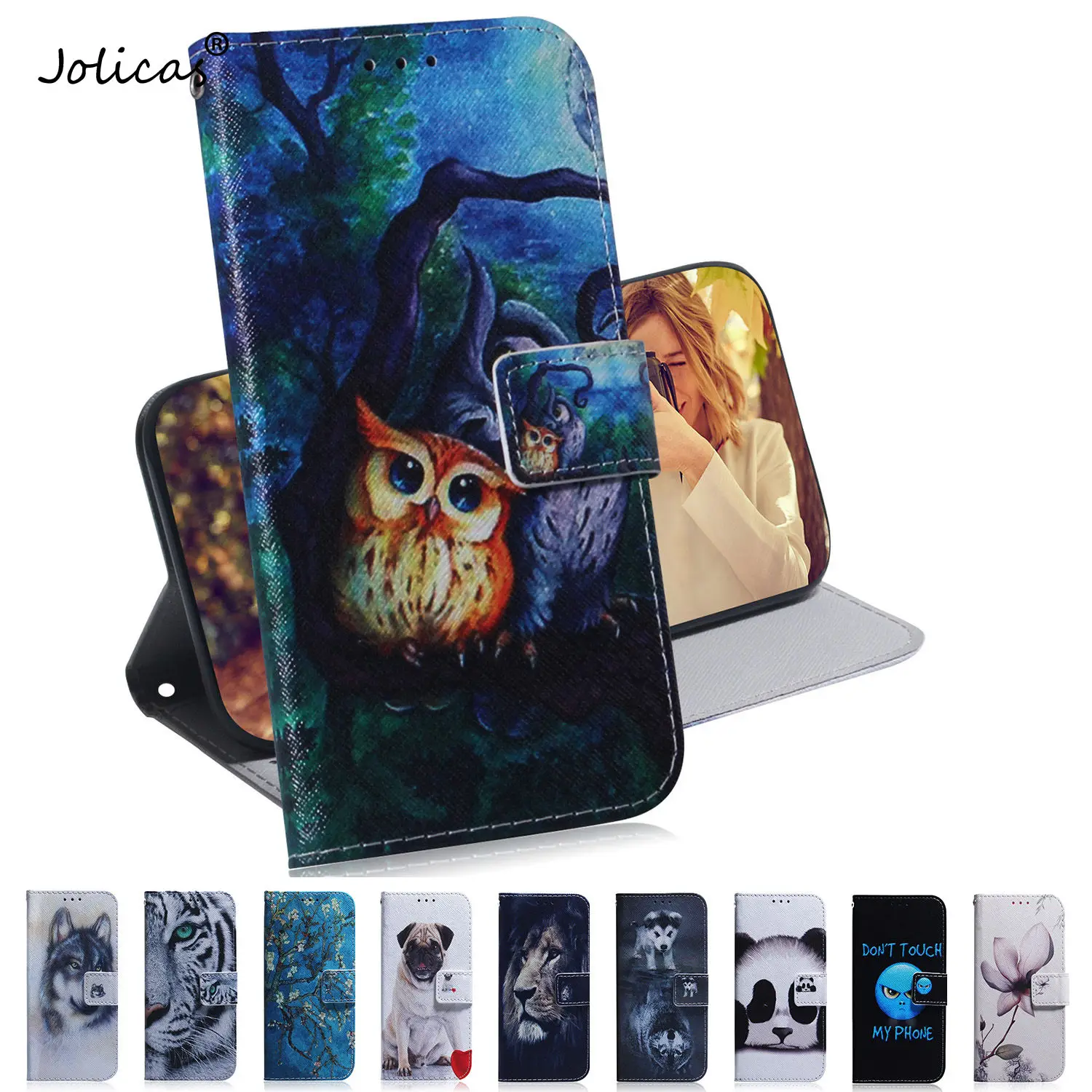 Wallet Phone Cases For Asus ZS620KL Lovely Wallet Flip Case sFor Mobile Asus cover Zenfone 5z ZS620KL 5 ZE620KL Aksesuar