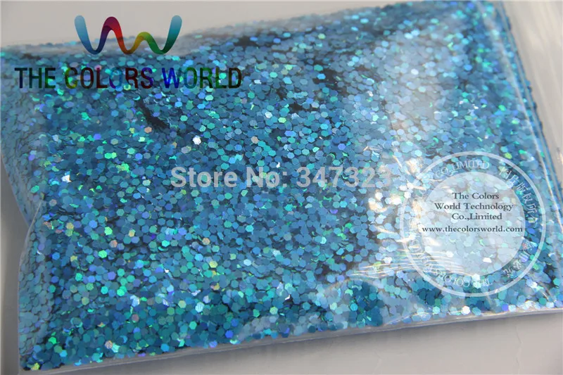 1.5 MM Laser Blauw Kleur Glitter Spangles, holografische Kleur Pailletten voor nail art of Andere DIY decora