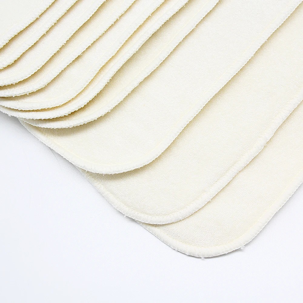 Goodbum 6 Layers Reusable Bamboo Fiber Diaper Insert Soft And Comfortable (Only Bamboo Fiber) For 3-15KG Baby