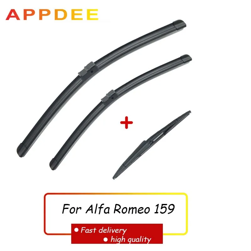 APPDEE Wiper LHD Front Rear Wiper Blades Set For Alfa Romeo 159 2004 - 2011 Windshield Windscreen 22