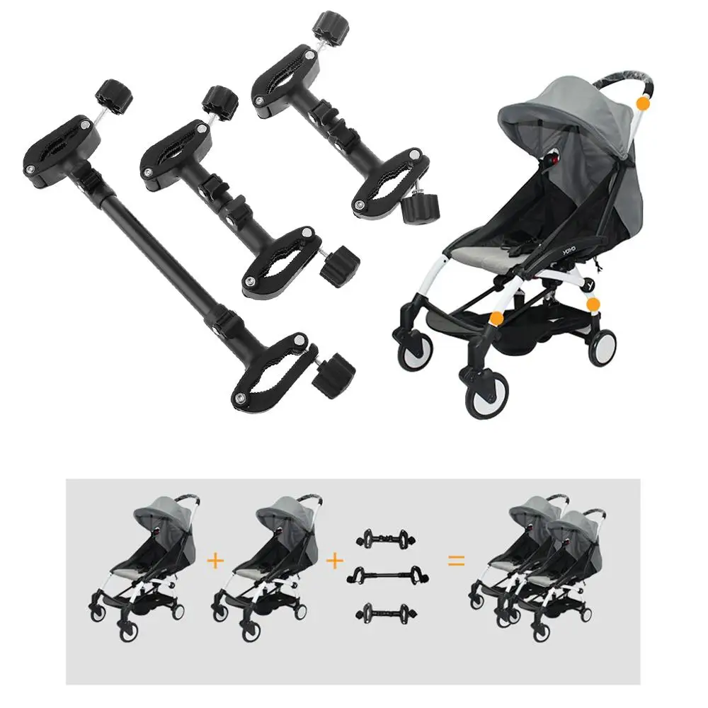 

3Pcs Baby Cart Assemble Connector Joint Linker Adjustable Length Twin Baby Stroller Connect Adapter Outdoor Toddler Accessory