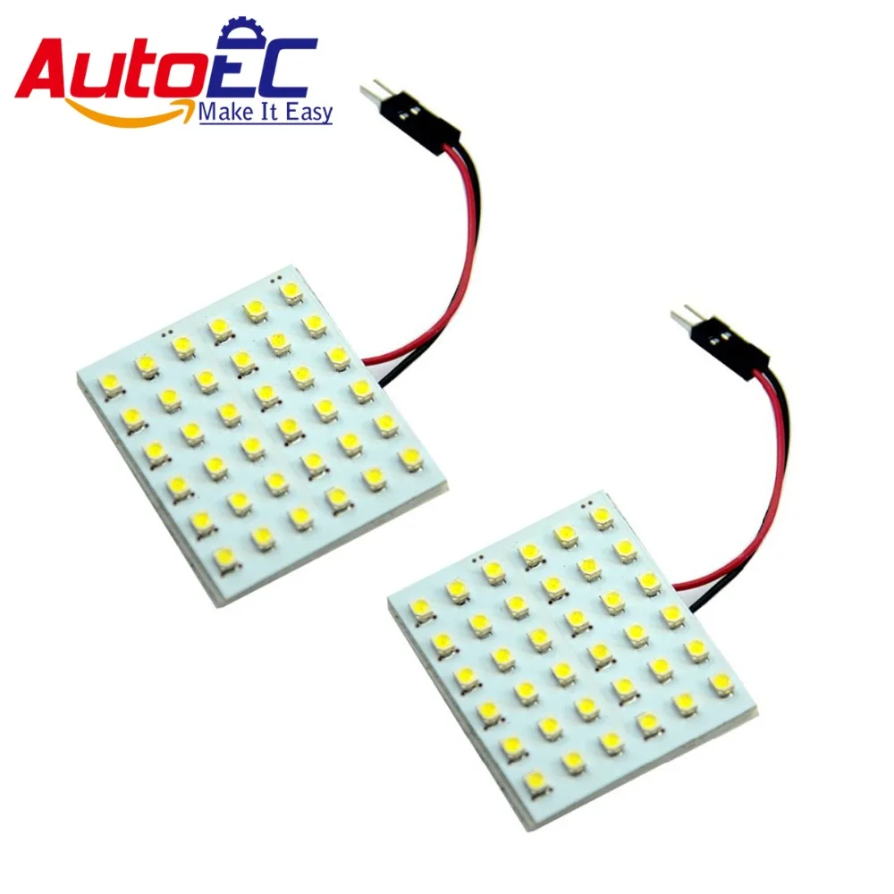 AutoEC Festoon Dome Panel Light 1210 3528 36 SMD LED Car Interior Reading light blue white wholesale 100x #LL05