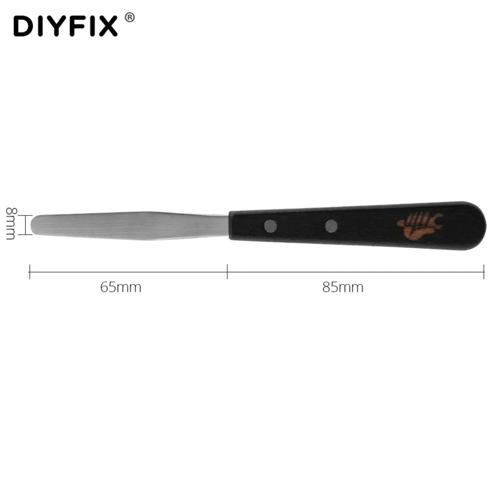 DIYFIX Ultra Thin Flexible Stainless Steel Pry Spudger Disassemble Knife for iPhone iPad Samsung Mobile Phone Repair Tools