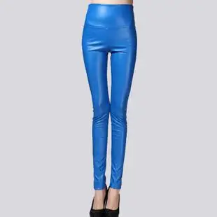 2025 Autumn And Winter Top Selling New Arrival Leather Leggings High Waist Woman Leggings High Quality 25 Colors Available