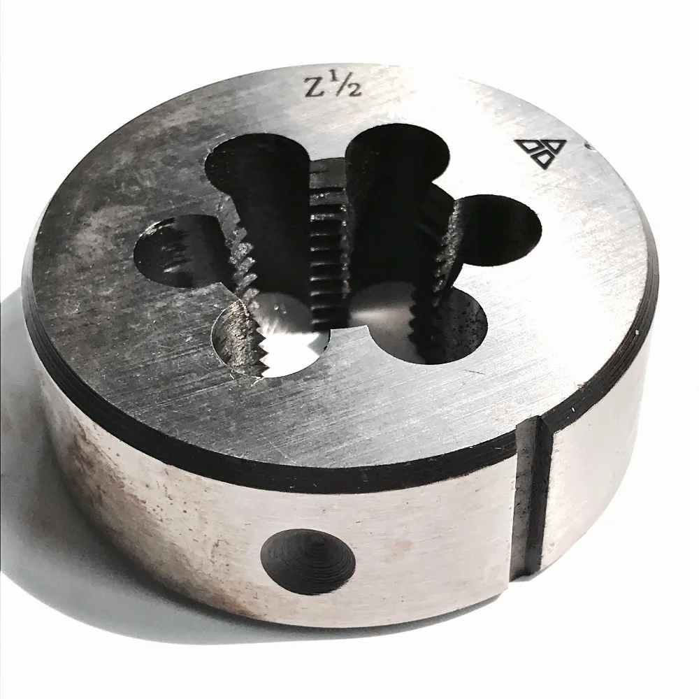 Cost Sale of 1PCS 9Sicr Made NPT/ Z1/2" Pipe threading Dies Tools for Hand Threading Water Pipe Inner Threads