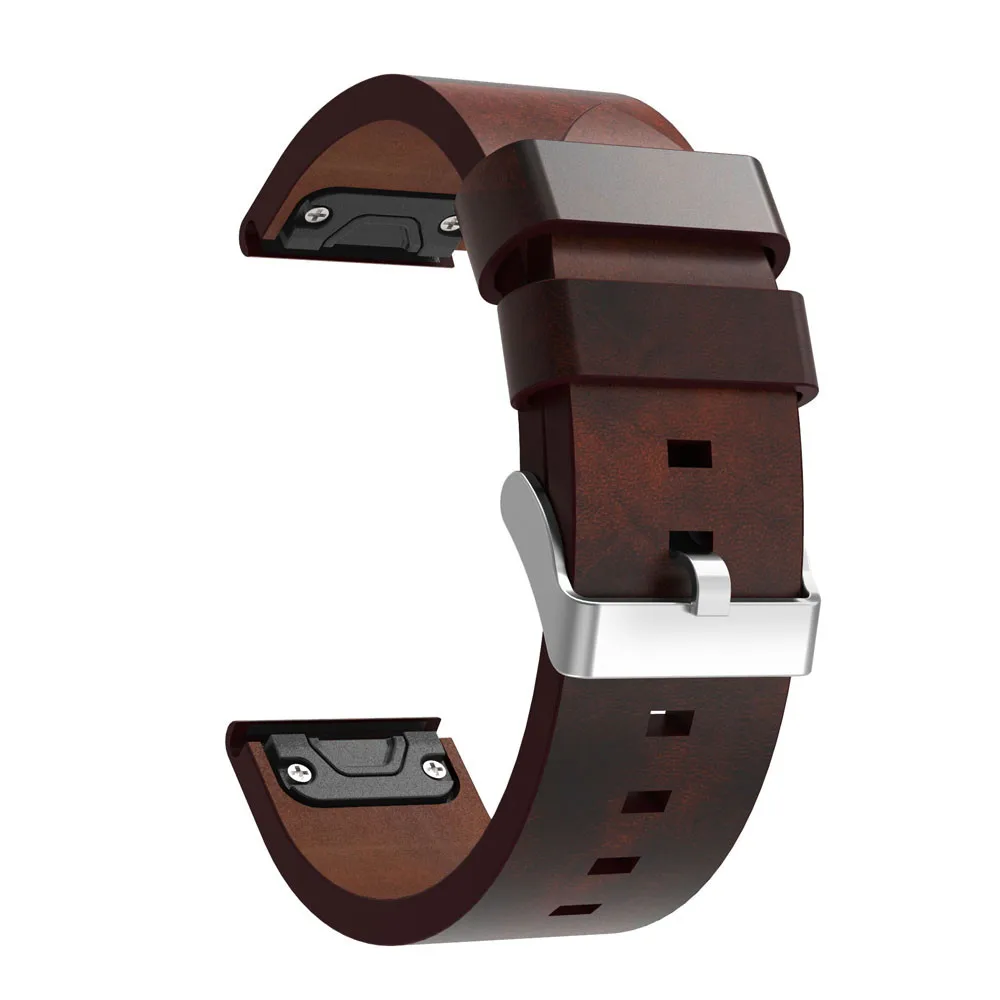 Watch Strap 26mm For Garmin Fenix 5x 3 Watch Band Quick install Leather Wrist Band Bracelet Watchband For Garmin Fenix 3 Strap