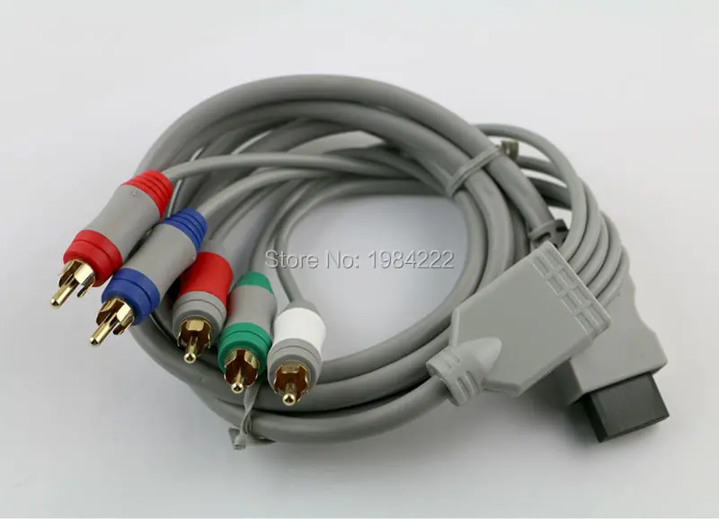 15 ชิ้น/ล็อต 1.8m Component 1080 P HDTV AV อะแดปเตอร์เสียงสายไฟ 5RCA สาย AV สําหรับ Wii Wii U คอนโซล