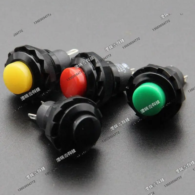 

[SA] R13-502 A/B GREEN RED BLACK yellow button normally open switch Taiwan New SCI single press on the reset M12.7--50pcs