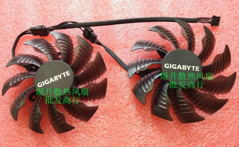 GTX960 T129215SU DC12V 0.50AMP  4 line graphics card cooling fan (two fans)