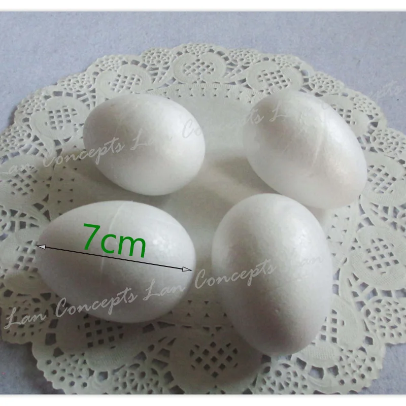 wholesale 7cm Oval shaped Styrofoam Foam Egg for DIY Craft Easter eggs - 50pcs/lot free shipping