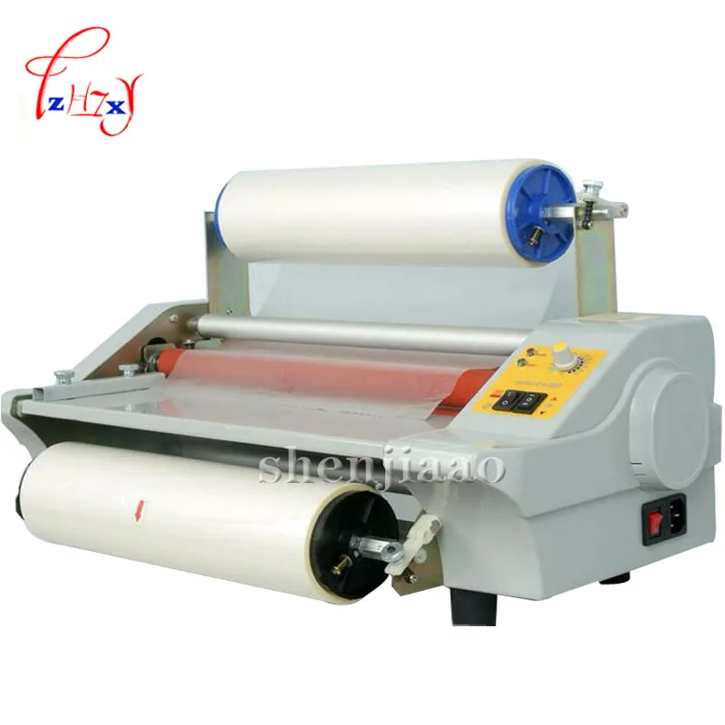 A3 paper laminating machine cold roll laminator Four Rollers laminating machine worker card office file FM360 laminator110v/220v