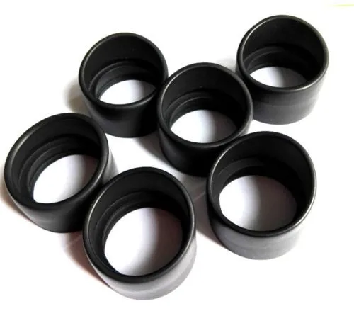 2PCS 34mm Small Horn Telescope Monocular Binoculars Rubber Eye Guards Cylinder Eye Shield Cups for Biological Stereo Microscope