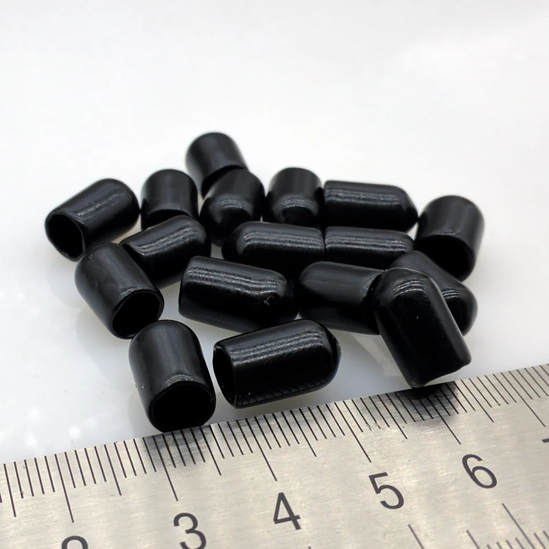 6mm Black Protective Cover Rubber Covers Dust Cap For Sma Connector Metal Tubes 100pcs/lot