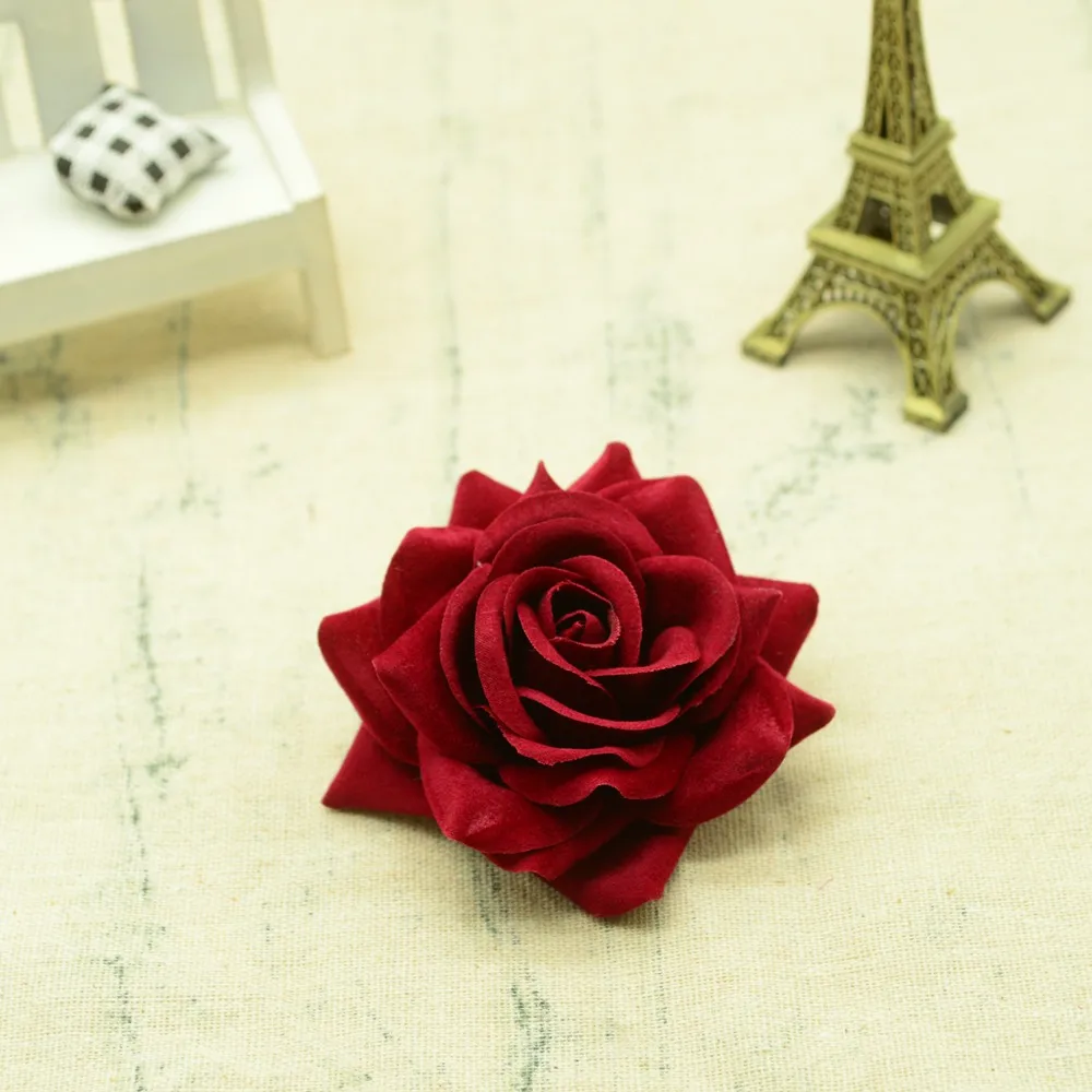 30/100PCS Hochwertige Künstliche Blumen Festival Auto Dekoration Hochzeit Braut Zubehör DIY Kunst Kranz Geschenk Seide Rosen – Detail 4