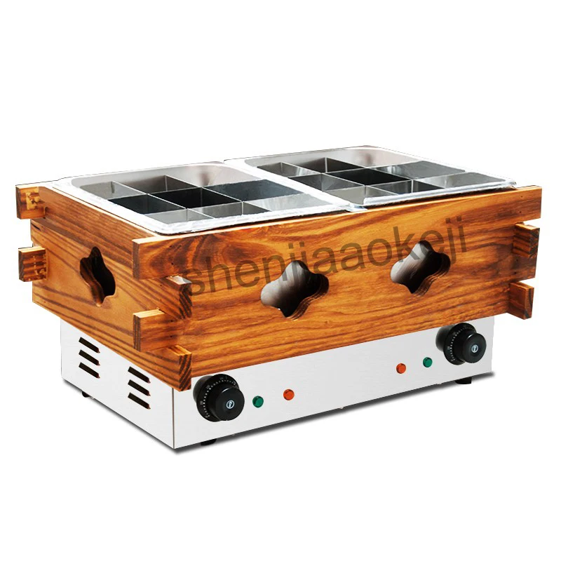 

Commercial Kanto cooking machine Stainless steel Guandong cook the machine electric heating string fragrance equipment 1300w*2